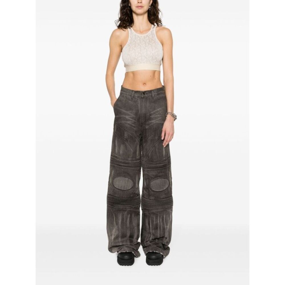 Palm Angels Women Lurex Knit Top With Monogram - Picture 5 of 5